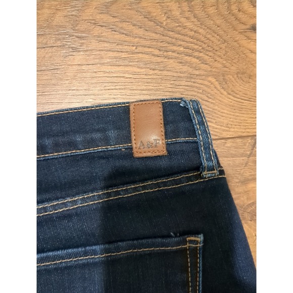 Abercrombie & Fitch Women's Blue Erin Dark Wash Stretch Skinny Jeans Size 28x28 - Picture 6 of 10